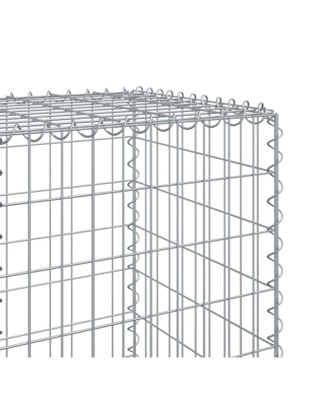 Габионна кошница с покритие, 1100x50x150 см, поцинковано желязо