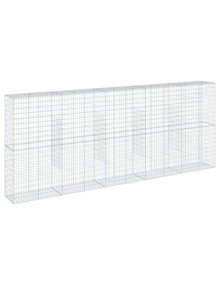 Габионна кошница с покритие, 500x50x200 см, поцинковано желязо