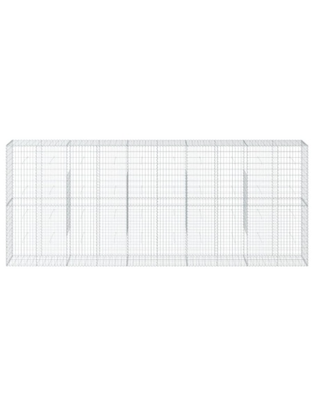 Габионна кошница с покритие, 500x50x200 см, поцинковано желязо