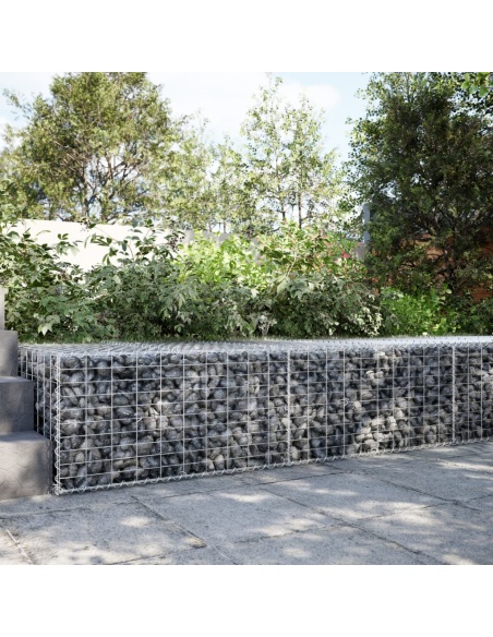Габионна кошница с покритие, 200x100x50 см, поцинковано желязо