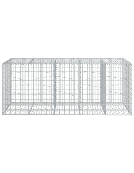 Габионна кошница с покритие, 250x100x100 см, поцинковано желязо