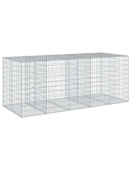 Габионна кошница с покритие, 250x100x100 см, поцинковано желязо