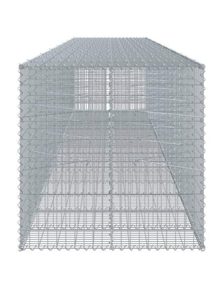 Габионна кошница с покритие, 750x100x100 см, поцинковано желязо