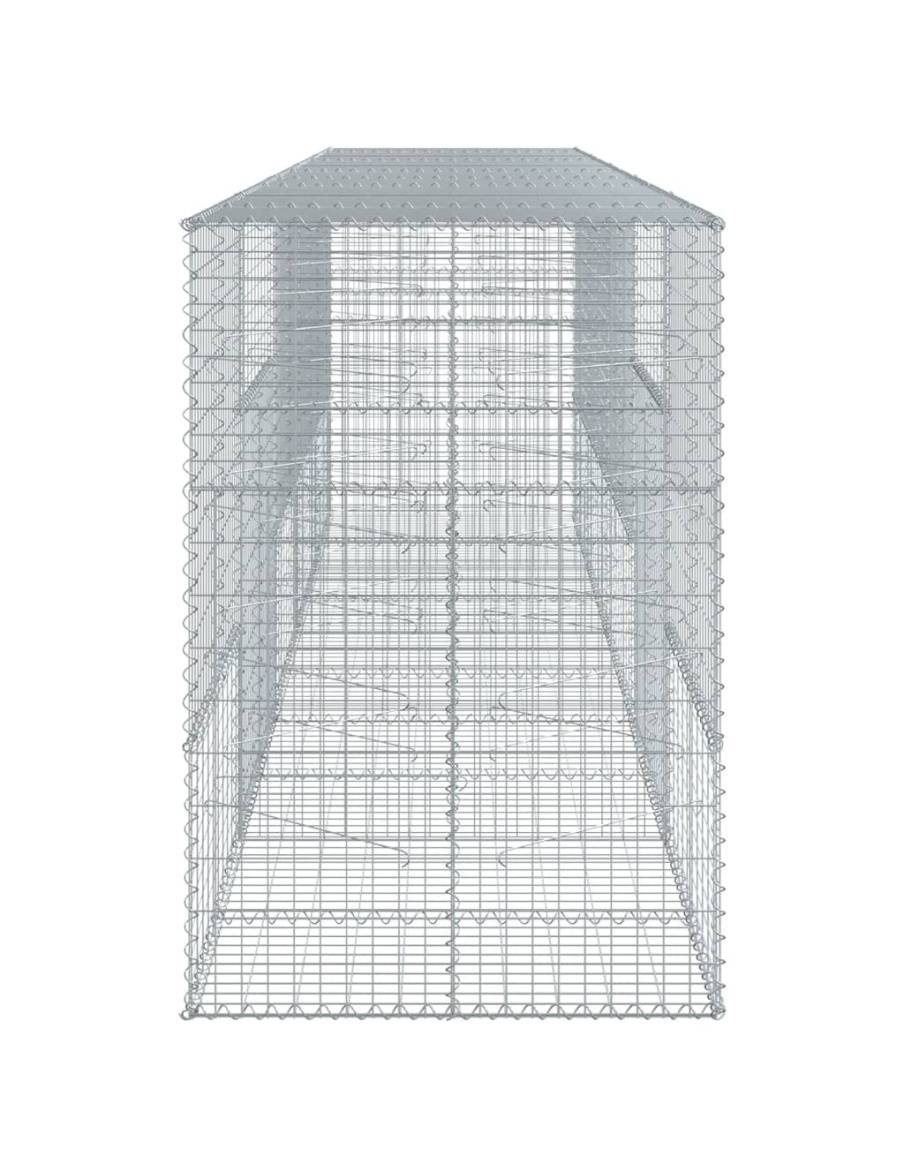 Габионна кошница с покритие, 500x100x150 см, поцинковано желязо