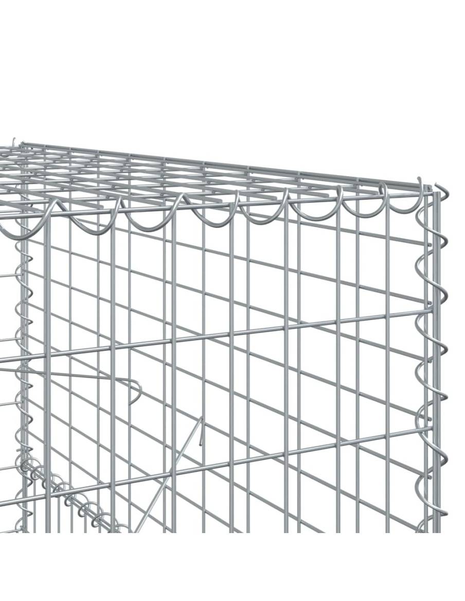 Габионна кошница с покритие, 500x100x150 см, поцинковано желязо