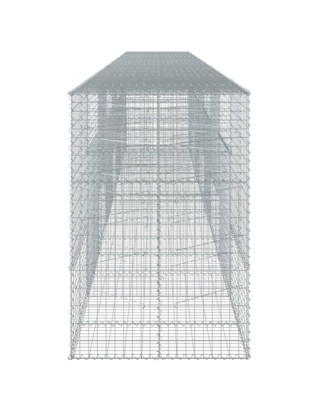 Габионна кошница с покритие, 800x100x150 см, поцинковано желязо