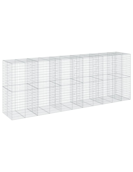 Габионна кошница с покритие, 550x100x200 см, поцинковано желязо