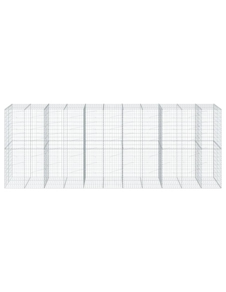 Габионна кошница с покритие, 550x100x200 см, поцинковано желязо