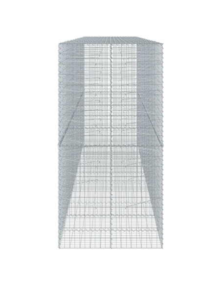 Габионна кошница с покритие, 550x100x200 см, поцинковано желязо