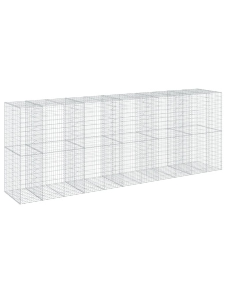 Габионна кошница с покритие, 550x100x200 см, поцинковано желязо