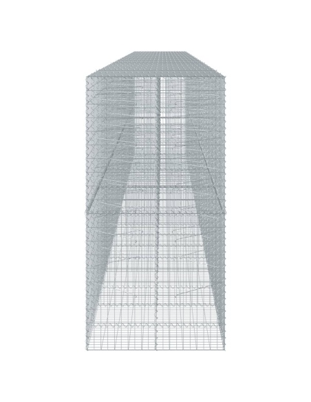 Габионна кошница с капак, 1000x100x200 см, поцинковано желязо