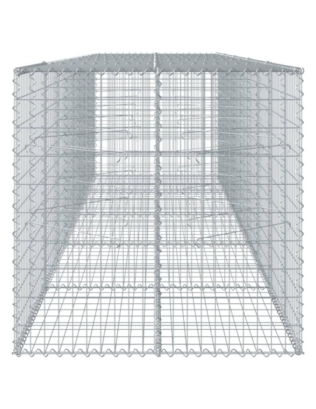 Габионна кошница с капак, 500x100x100 см, поцинковано желязо
