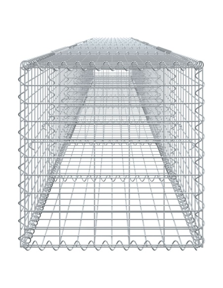 Габионна кошница с покритие, 800x50x50 см, поцинковано желязо