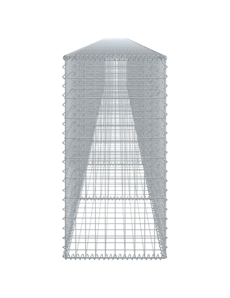 Габионна кошница с покритие, 1000x50x100 см, поцинковано желязо