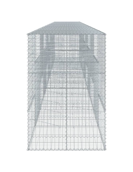 Габионна кошница с покритие, 1000x100x150см, поцинковано желязо