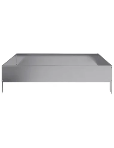 Градинска повдигната леха 100x100x26 см поцинкована стомана