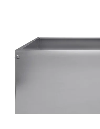 Градинска повдигната леха 100x100x26 см поцинкована стомана