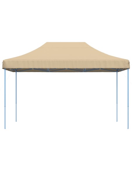Сгъваема парти шатра, pop-up, бежова, 440x292x315 см