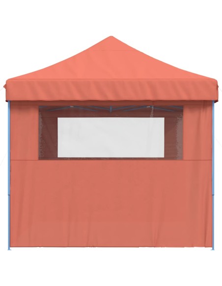 Сгъваема парти шатра pop-up с 3 странични стени теракота