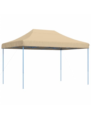 Сгъваема парти шатра, pop-up, бежова, 410x279x315 см