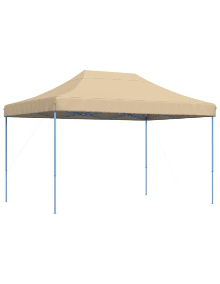 Сгъваема парти шатра, pop-up, бежова, 410x279x315 см