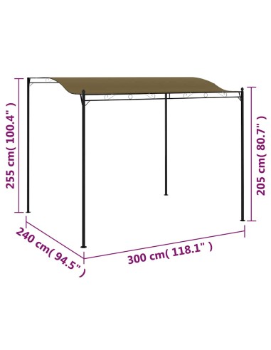 Сенник, 3x2,4 м, таупе, 180 г/м²