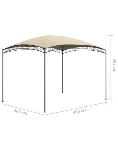 Шатра, 3x4x2,65 м, кремава, 180 г/м²
