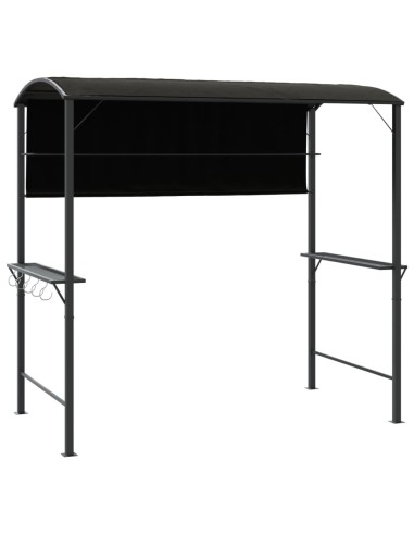 Беседка с покрив 220x110x200 см антрацит