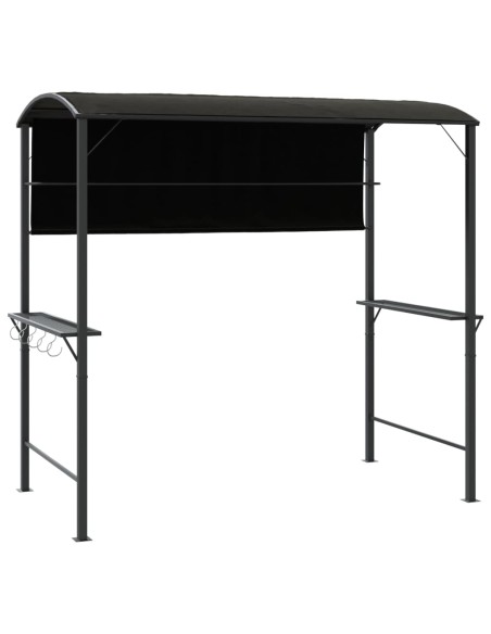 Беседка с покрив 220x110x200 см антрацит