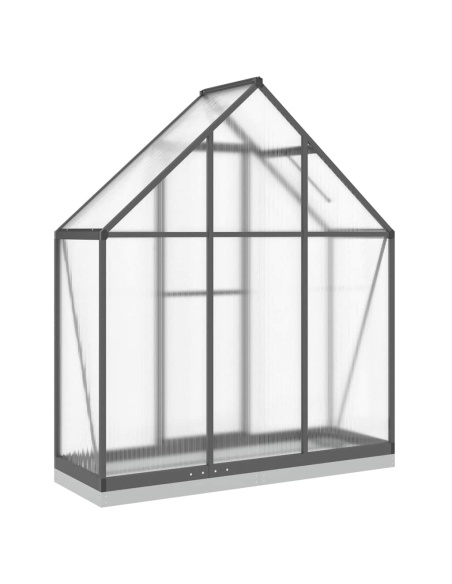 Оранжерия с основа рамка антрацит 169x58x202 см алуминий