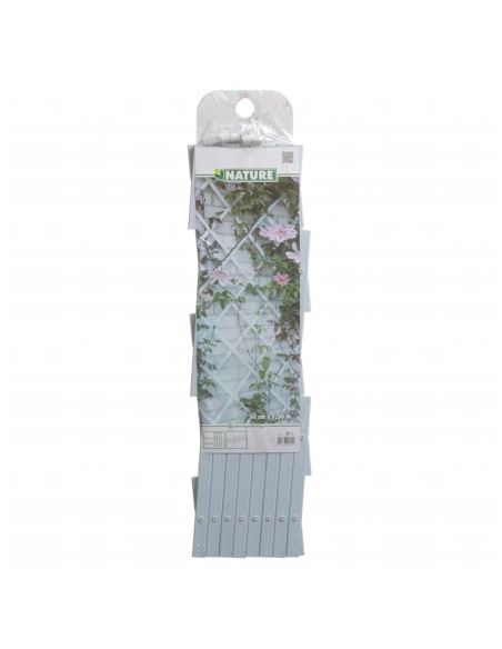 Nature Градинска пергола, 50x150 см, PVC, бяла, 6040701