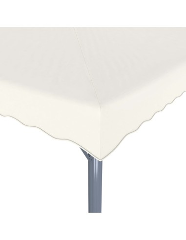 Шатра с LED светещи стрингове, 300x300 см, кремава, алуминий