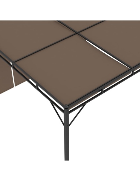 Градинска шатра със странична завеса, 3x3x2,25 м, таупе