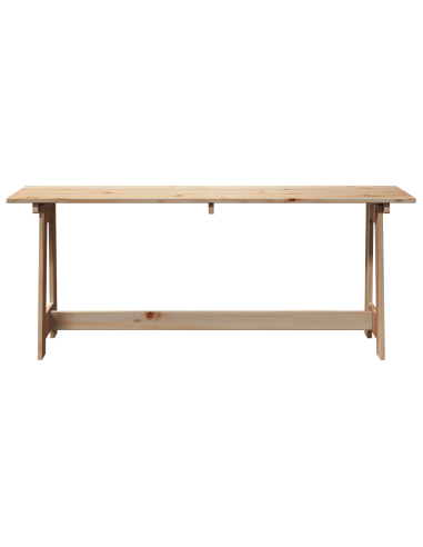 външна пейка 119x35x47 см от масивна борова дървесина