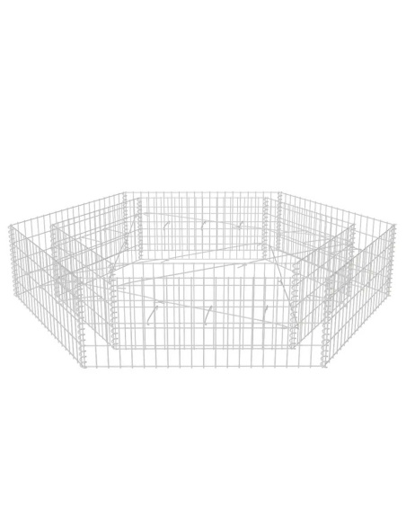 Хексагонален габион повдигната леха, 200x173x40 cм