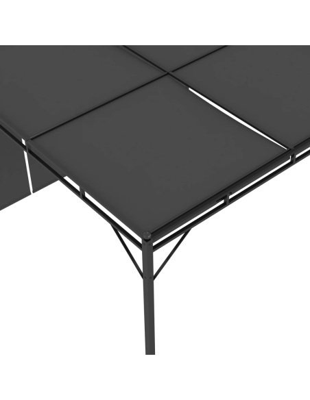 Градинска шатра със странична завеса 3x3x2,25 м антрацит
