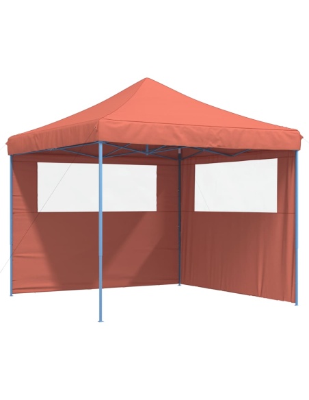 Сгъваема парти шатра pop-up с 2 странични стени теракота