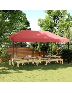 Сгъваема парти шатра, pop-up, бордо, 580x292x315 см