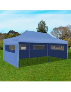 Сгъваема pop-up парти шатра, синя, 3x6 м