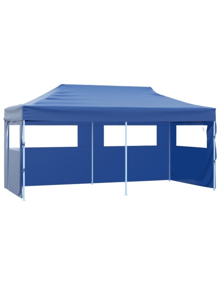 Сгъваема pop-up парти шатра, синя, 3x6 м