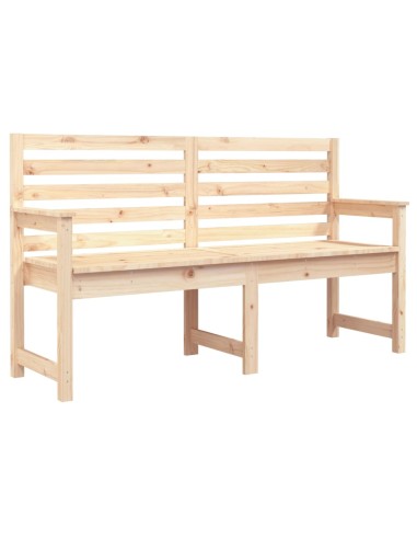 Градинска пейка, 159,5x48x91,5 см, борово дърво масив