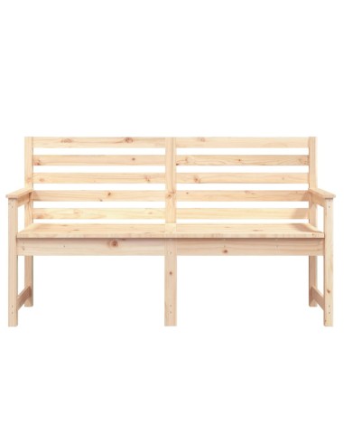 Градинска пейка, 159,5x48x91,5 см, борово дърво масив