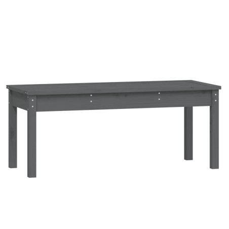 Градинска пейка сива 109x44x45 см борово дърво масив