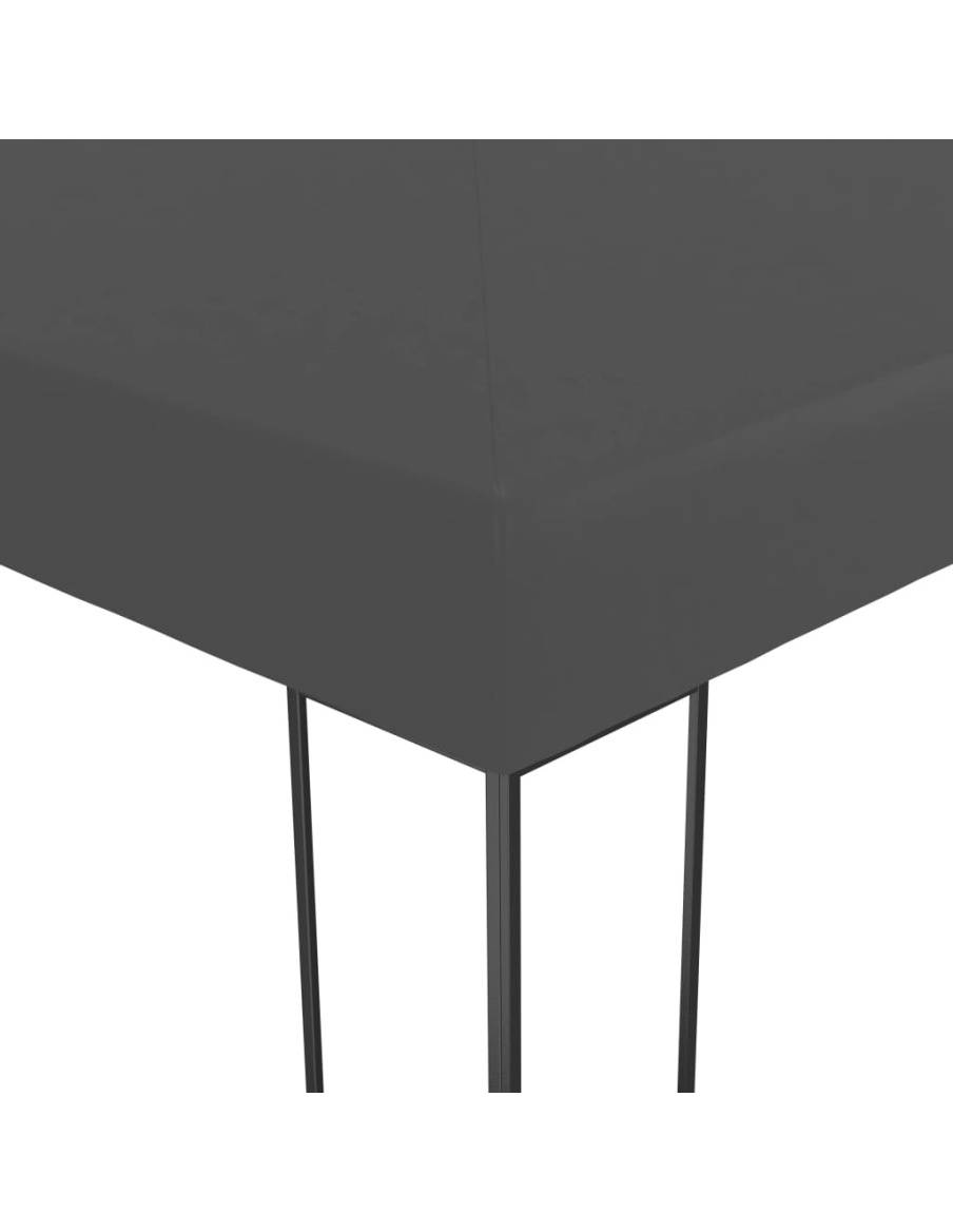 Шатра с LED светещи стрингове, 3х4 м, антрацит