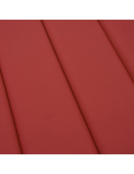 Шалте за шезлонг, червено, 200x60x3 см, Оксфорд плат