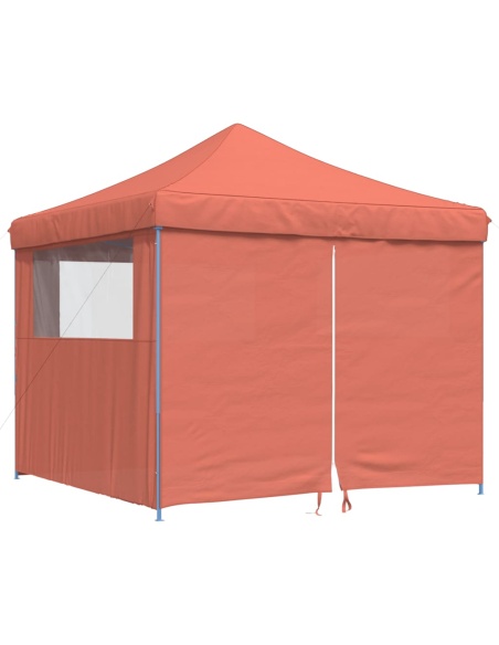 Сгъваема парти шатра pop-up с 4 странични стени теракота