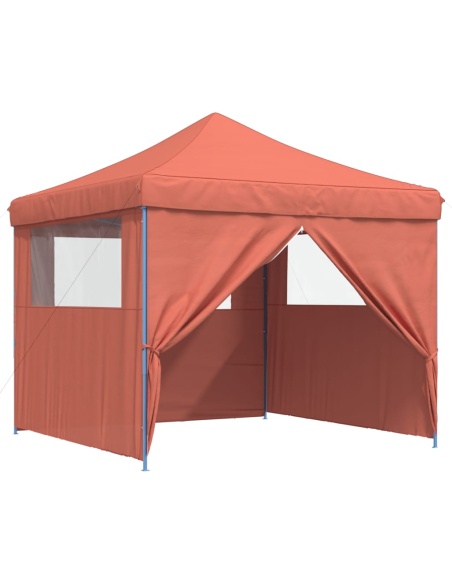 Сгъваема парти шатра pop-up с 4 странични стени теракота