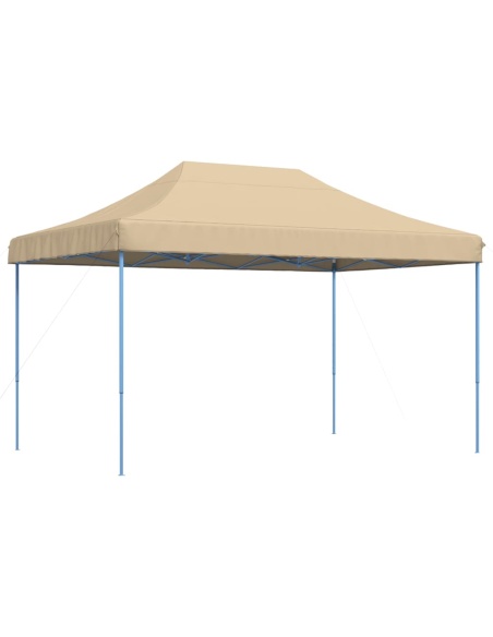 Сгъваема парти шатра, pop-up, бежова, 440x292x315 см