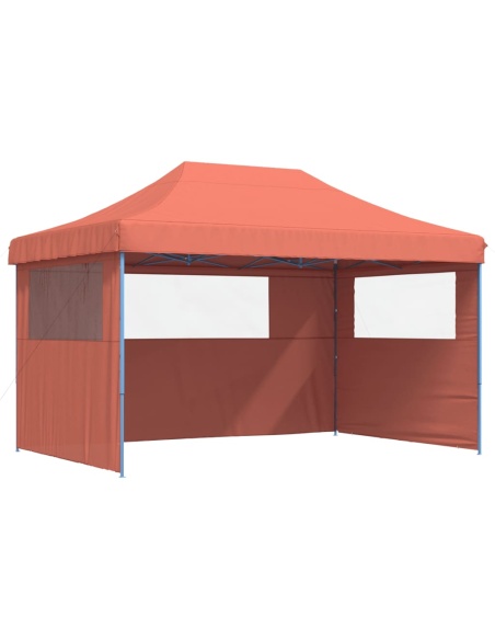 Сгъваема парти шатра pop-up с 3 странични стени теракота