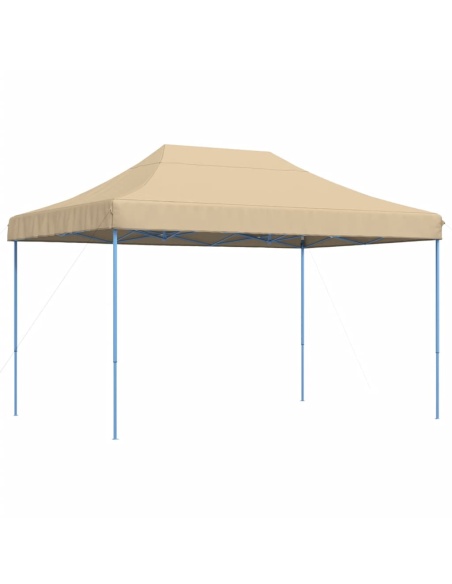Сгъваема парти шатра, pop-up, бежова, 410x279x315 см